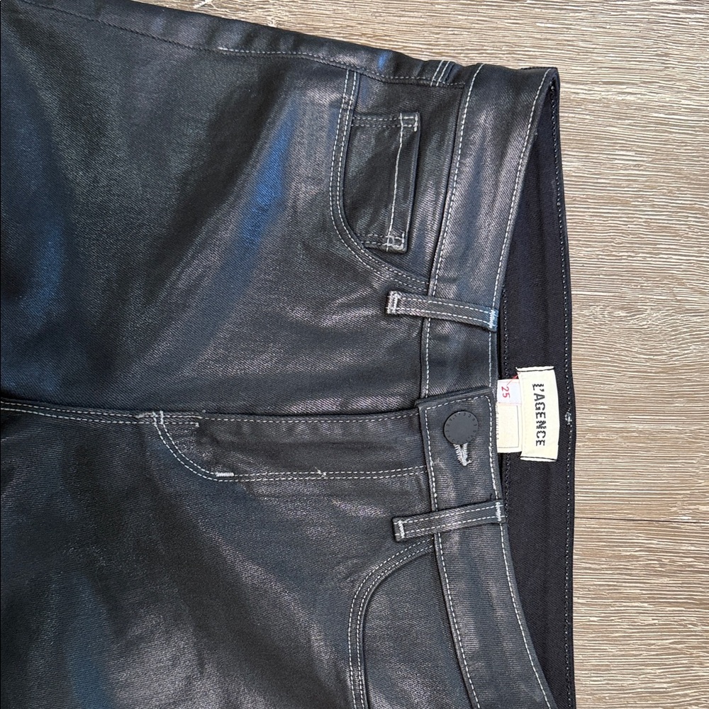 L'AGENCE Black Coated Skinny Jeans